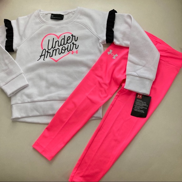 Under Armour warm pink pants set 2215 - Picture 3 of 6
